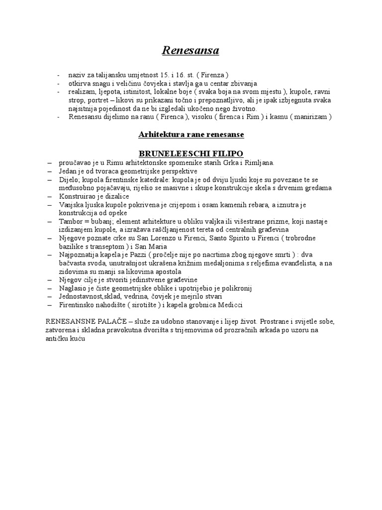 Renesansa | PDF