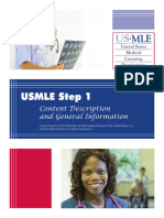 USMLE Step 1: Content Description and General Information