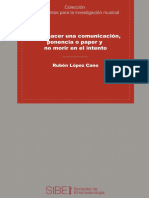 2012. Como Hacer Una Comunicación, Ponencia o Paper