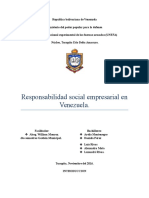 Responsabilidad Social Empresarial en Venezuela Trabajo Kati.