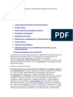 Sindrome de Derrame Pleural y Sindrome de Condensación Pulmonar