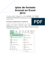 Ejemplos de Formato Condicional en Excel 2013