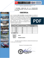 Certificado de Promoción de Estudios