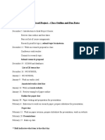 Grad Project - Trimester Schedule