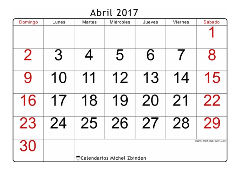 abril, 2017