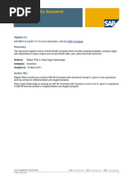 Formatting BEx Workbook Template