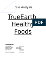 Trueearth Healthy Foods: Case Analysis