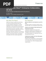 The Forrester Wave Enterprise CollaborationQ4 2016