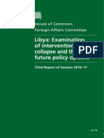 Libya - Examination of Intervention and Collapse and The UK's Future Policy Options