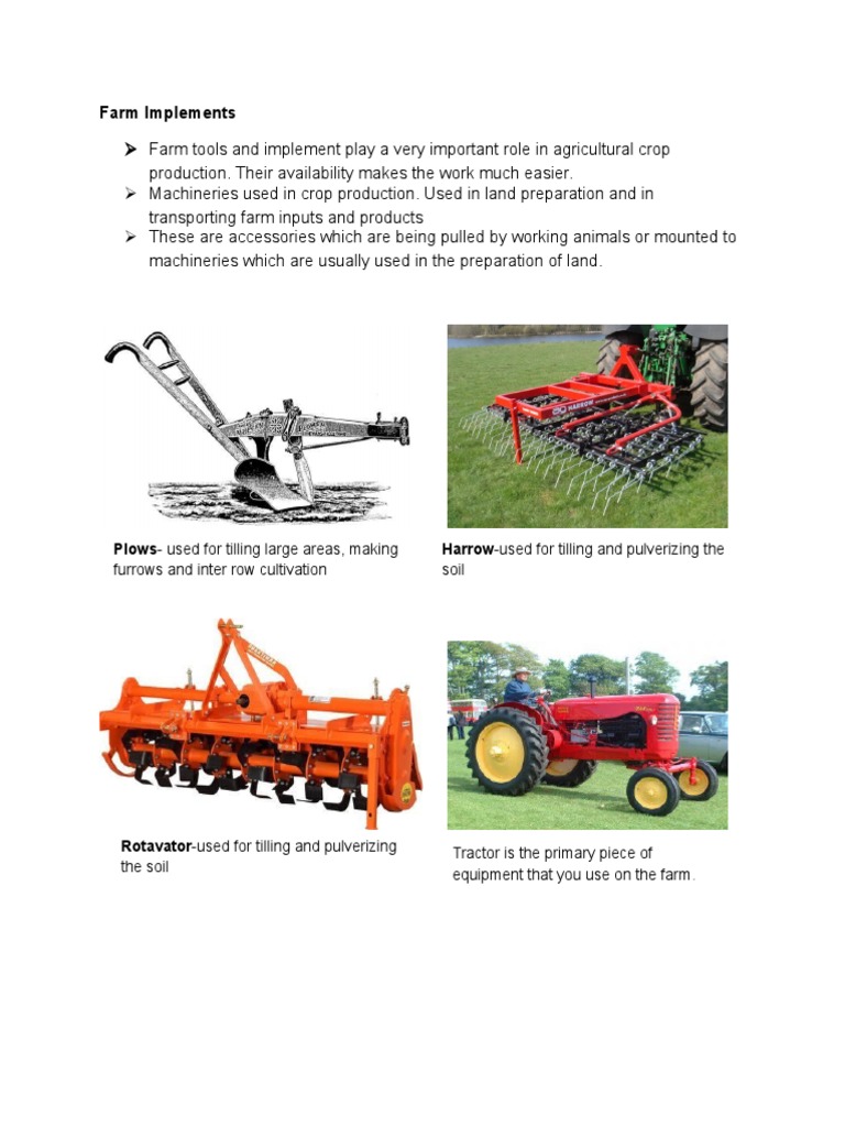 Farm Implements PDF