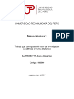 Universidad Tecnológica Del Perú - Tarea Academica 1