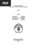 English Vowels (Phonology Group Presentation) : Paper