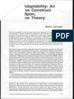 Career Adaptability Savickas (1997) PDF
