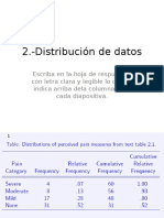 2.4 Distribuciones de Datos