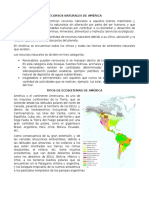 Recursos naturales y ecosistemas de América