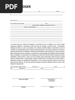 Machote Carta Poder
