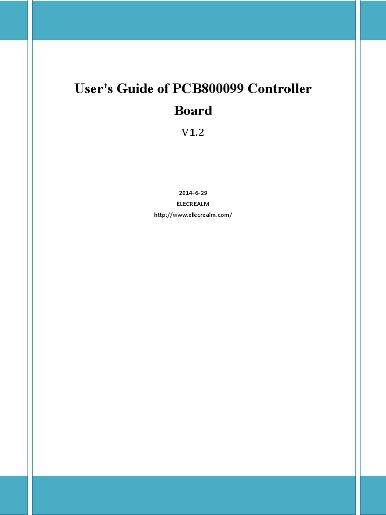 PCB800099 Controller User's Guide | PDF | Liquid Crystal Display | Hdmi