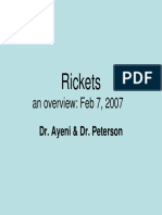 An Overview: Feb 7, 2007: Rickets