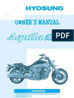 Arq - Manual Proprietario gv650 Efi Hyosung en PDF