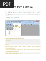 Run Code From A Module