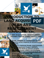 Introduction To Land Acquisition Plan and Resettlement Action Plan (Laprap Preparation)