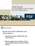 Lifting Hazards: and Some Ideas On How To Reduce Your Risk of Lifting Injury