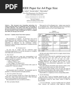 IEEE Conference A4 Format PDF