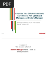 MSTRWorld2015 T6 S2 Command MGR and System MGR