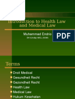 Introduction To Health Law and Medical Law