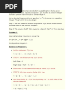 Mathematical Induction