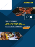 State of Bangalore's Booth Level Officers - Main Report