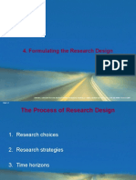 Formulating The Research Design