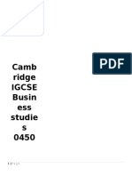 Camb Ridge Igcse Busin Ess Studie S 0450