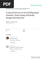 Critical Factors of Social Physique Anxiety: Exercising and Body Image Satisfaction