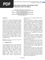 ENERGY PRODUCTION IN PUBLIC TRANSPORT USING PIEZOELECTRIC MATERIAL