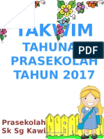 TAKWIM PRASEKOLAH 2017