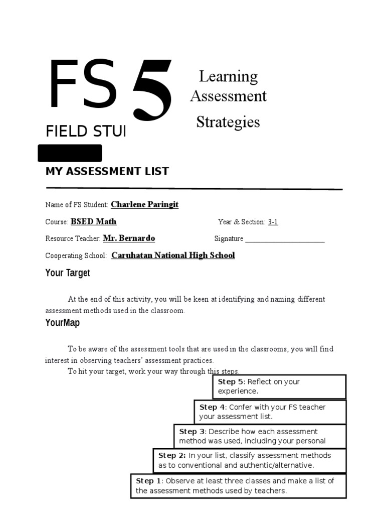Classroom Assessment Methods Overview | PDF | Educational Assessment ...