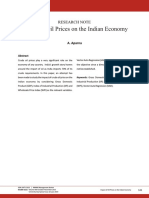 Impact of Oil Prices On The Indian Economy PDF