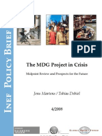 The MDG (MIllennium Development Goals) Project in Crisis Midpoint Review and Prospects for the Future