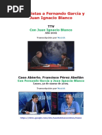 Entrevistas A Fernando Garcia Y Juan Ignacio Blanco PDF