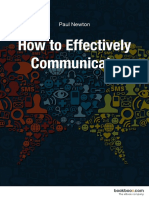 How To Effectively Communicate