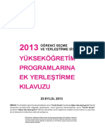 2013 Osys Ek Yerlestirme Kilavuzu PDF