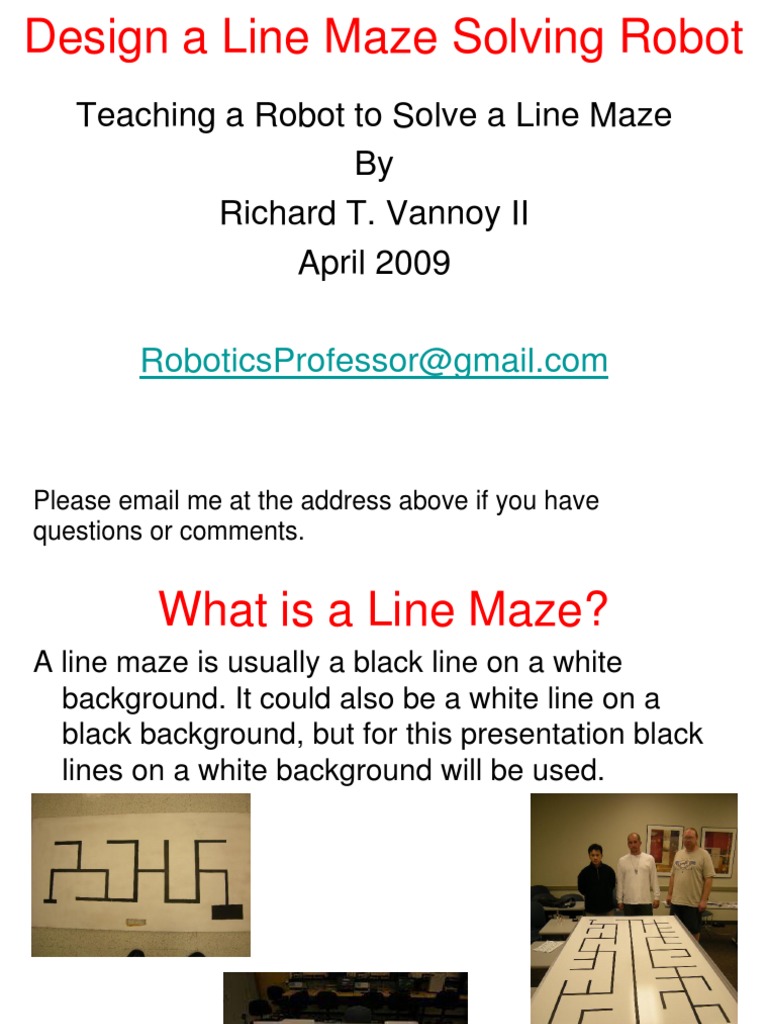 Line Maze Algorithm PDF | PDF | Maze | Robot