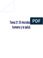 Tema 21: El Microbioma Humano y La Salud. Humano y La Salud