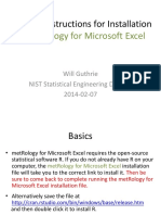 Install metRology Excel Add-in