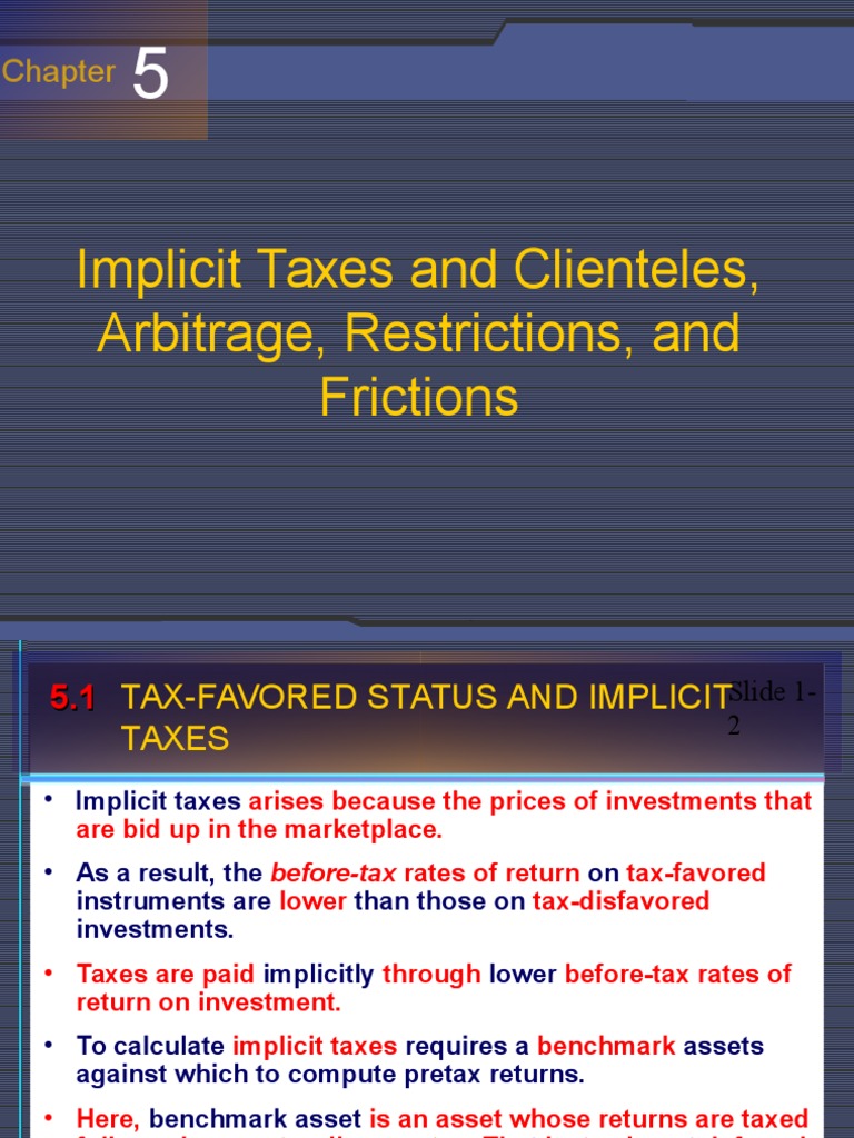 Understanding Implicit Taxes in Investments | PDF | Municipal Bond ...