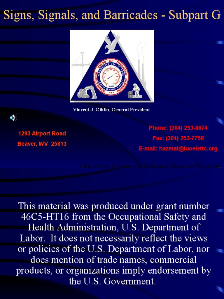 Signs Signals Barricades Traffic Transport Safety