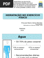 Aula Hidratação no Exercício Físico 2016.2