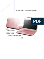 Spesifikasi Laptop Sony Vaio Sve14