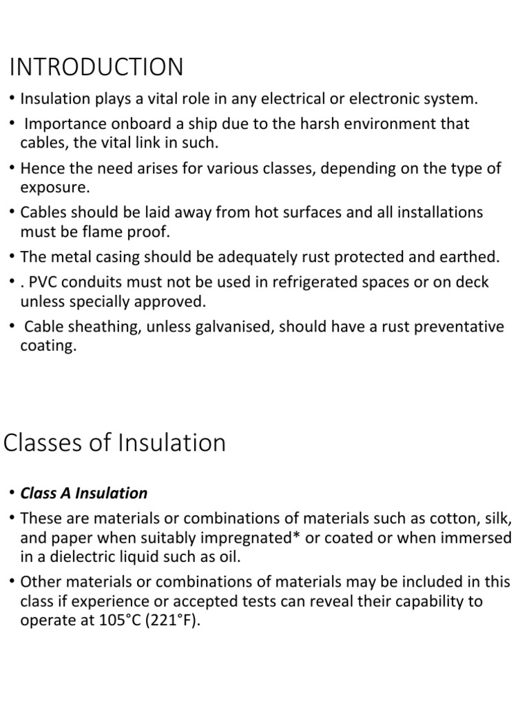 Shipboard Cable Insulation Guide | PDF | Insulator (Electricity) | Cable